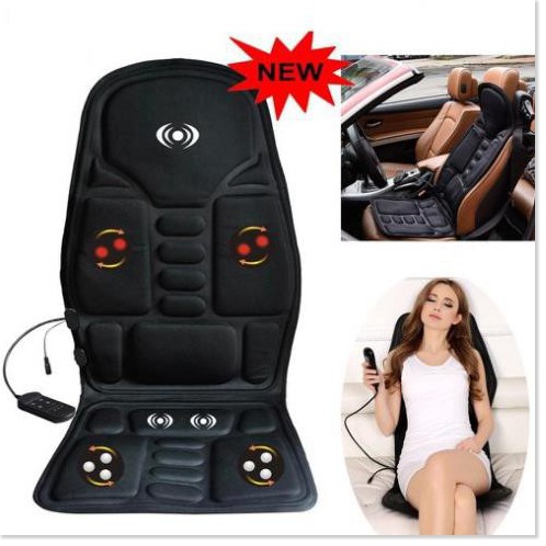 [Nệm] Đệm ghế massage toàn thân ( Dùng được trên ô tô và mọi vị trí ngồi )