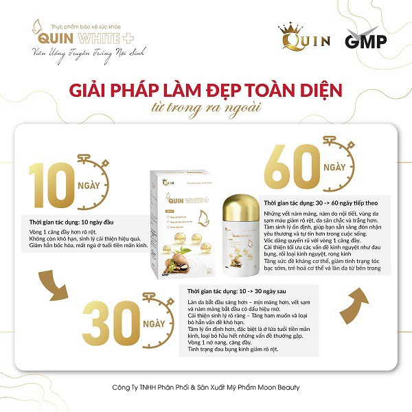 Viên uống đẹp dáng đẹp da quin white