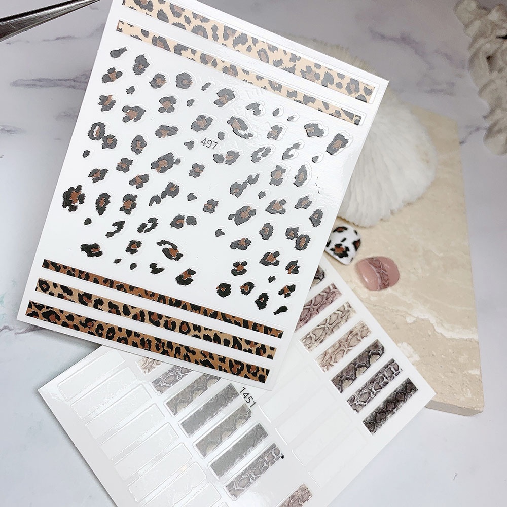 Sticker nail da báo JELIVA trang trí móng