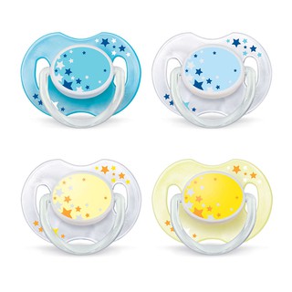 Ty ngậm philips avent ban đêm 0-6 tháng phát sáng scf176/18
