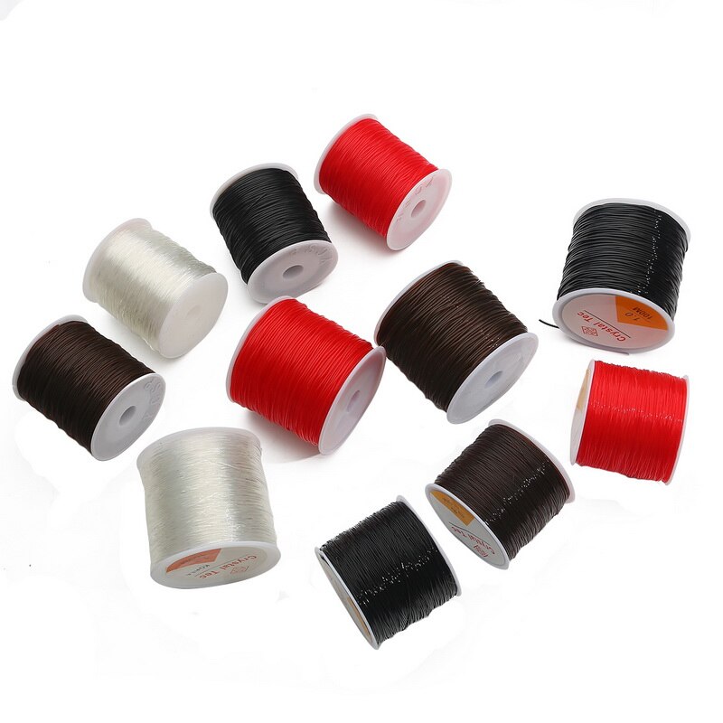 Dây thun co giãn tốt dùng kết cườm pha lê/ làm vòng tay/ trang sức thủ công 1mm