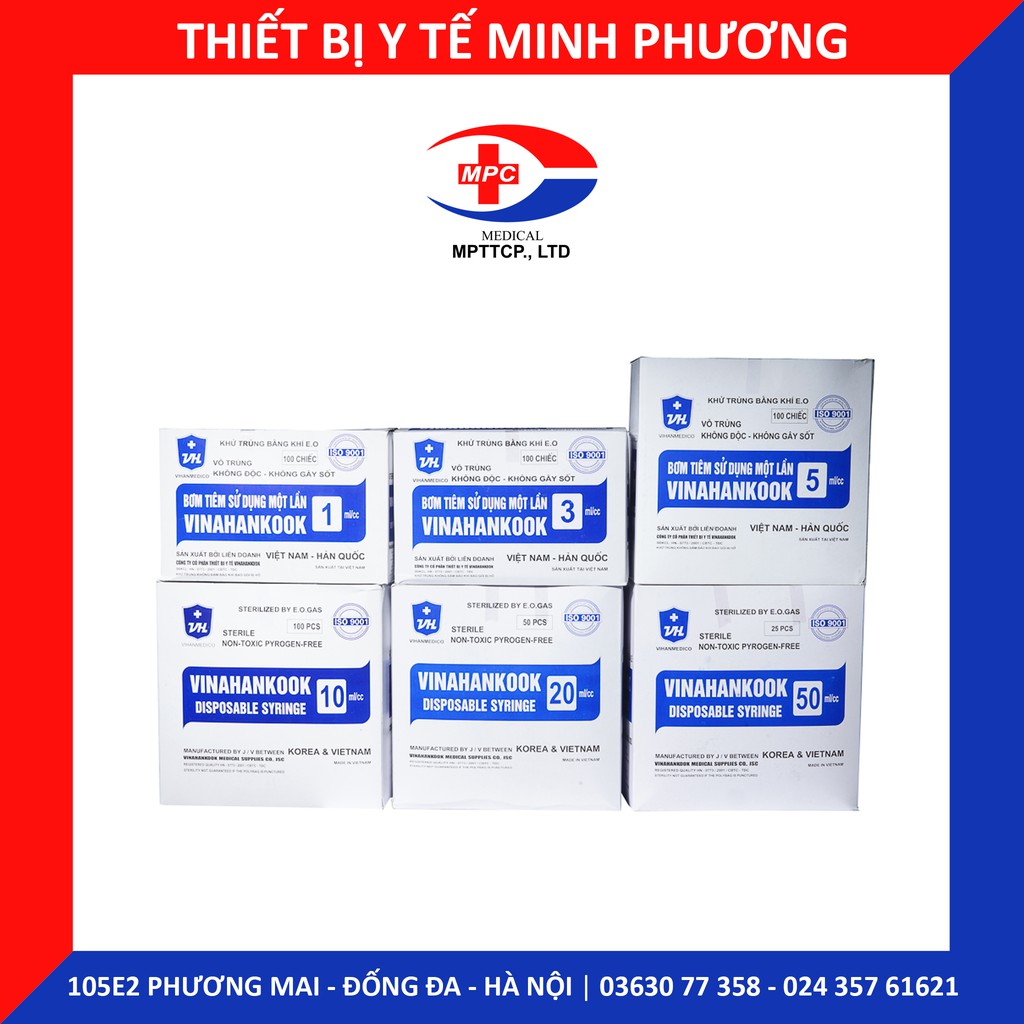 Bơm tiêm 1 lần Vinahankook 10ml