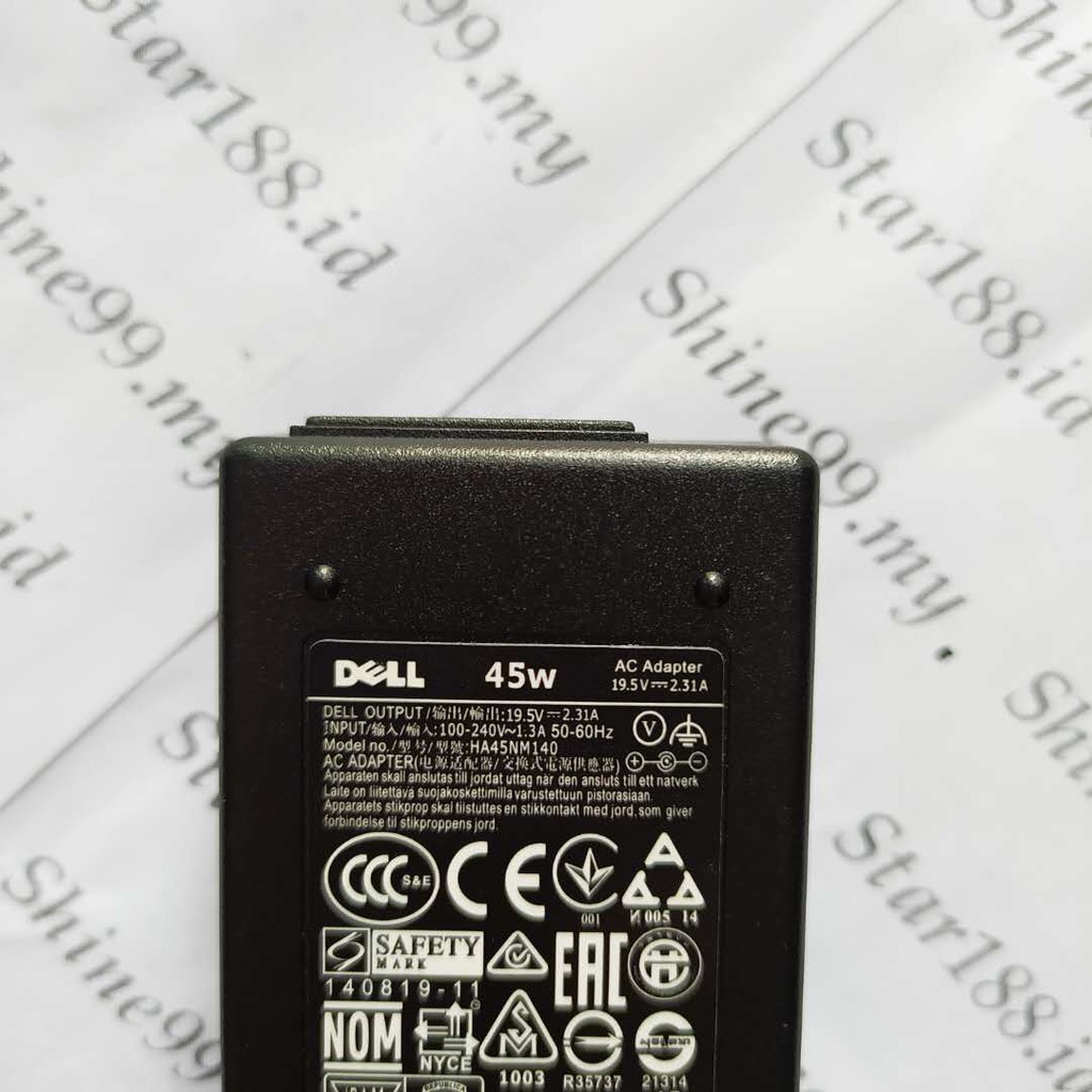 Bộ sạc nguồn 45W 19.5V 2.31A AC cho Laptop dell Inspiron 14 3000 5590 Series dell XPS13 7380 5370 HA45NM140