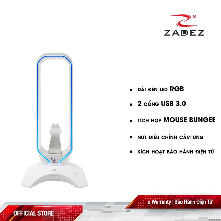 Đế Tai Nghe 3 in 1 ZADEZ ZHS-701G WHITE