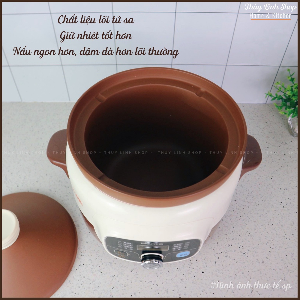 NỒI HẦM ĐA NĂNG BEAR 4L LÕI TỬ SA TƯ NHIÊN CAO CẤP