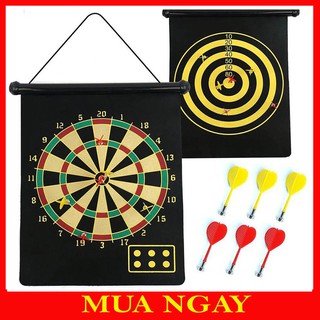 Bảng phi tiêu nam châm 2 mặt 15" bộ 4 phi tiêu nc15