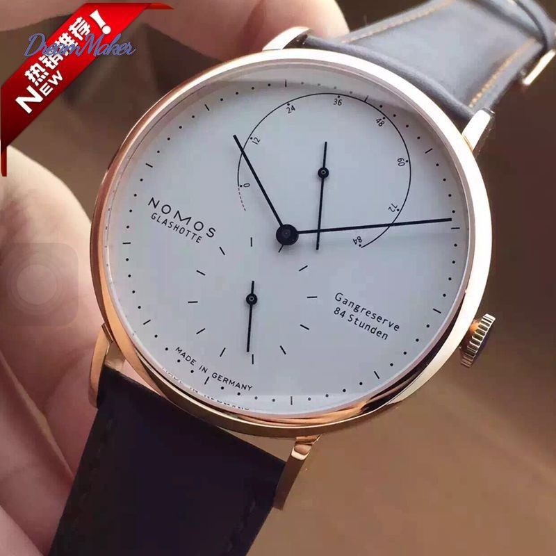 D❤ Fashion Watches Two High-Grade Needle Men Quartz Watch Nomos Blue Gold Surface Keyin Watch