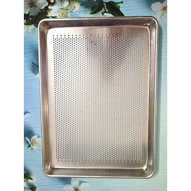Khay nướng bánh nhôm 40x60x5cm  đục lỗ⚡ HÀNG CAO CẤP ⚡ khay nướng bánh đục lỗ dễ thao tác, đơn giản và tiện lợi
