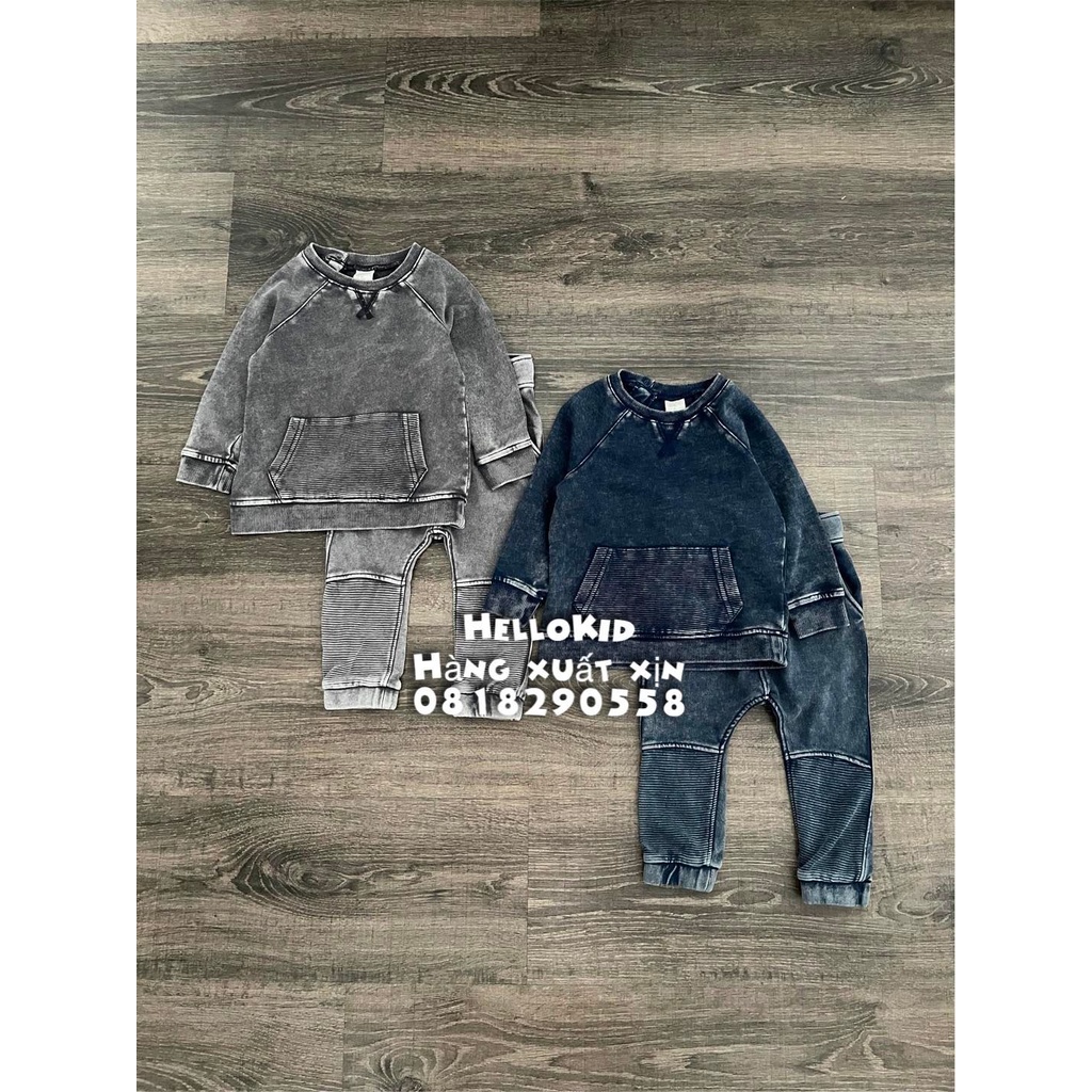 B431 - Bộ da cá giả jean Hm cho bé