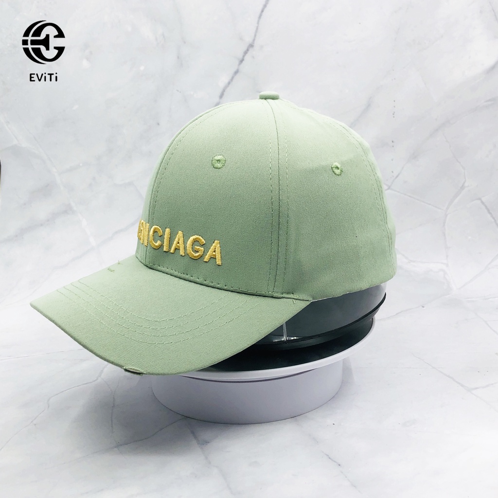 Mũ lưỡi trai - Nón kết thêu Ba.Len.ciaga kiểu rách phong cách thời trang năng động,các tính dành cho cả nam và nữ