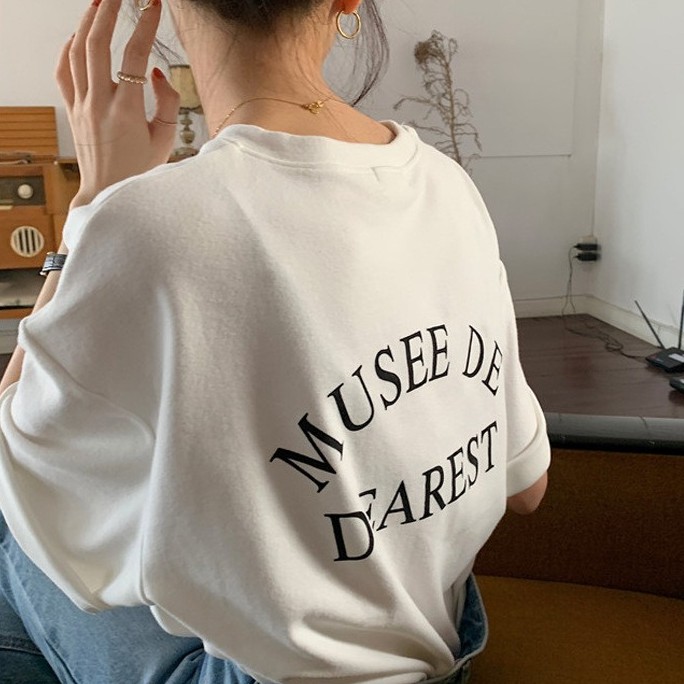 Áo thun tay ngắn phong cách Hàn Quốc dành cho nữ