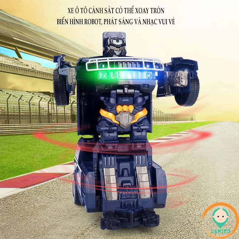 Đồ chơi cho bé ô tô robot biến hình phát triển trí tuệ tư duy vận động JUMICO OR