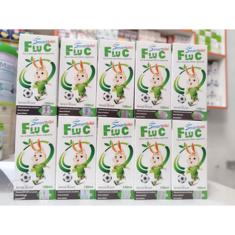 Smartbibi Flu C - Siro Tăng Đề Kháng Đường Hô Hấp Trên Giảm Cơn Ho Do Cảm Cúm Giảm Đau Họng Hắt Hơi Cho Trẻ