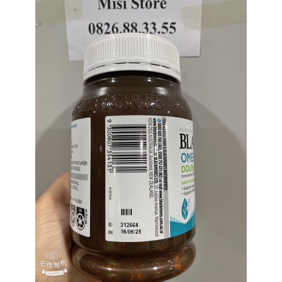 Viên uống dầu cá Blackmores Fish Oil minicap 1000 mg, hộp 400 viên