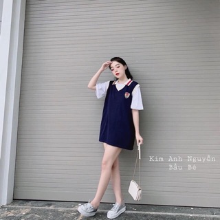 Set gile + áo thun trắng