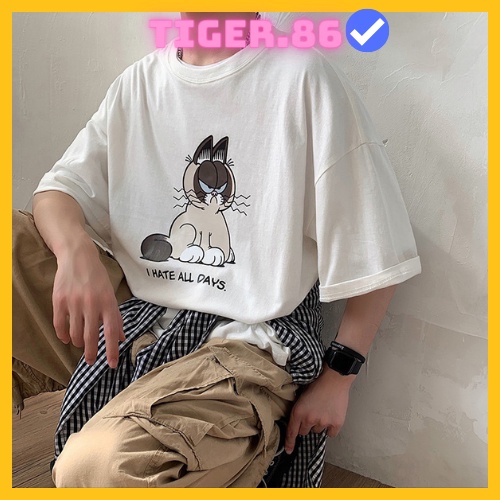 Áo thun tay lỡ form rộng unisex Tiger.86 AFR11
