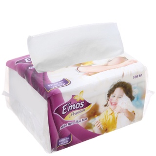 Khăn giấy vuông emos gói 100 tờ