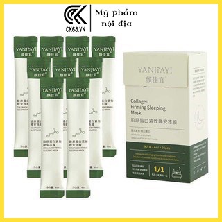 [Hộp 20 gói]Mặt nạ ngủ FREESHIP Nạ dạng thạch Collagen nâng cơ chính hãng Bioaqua