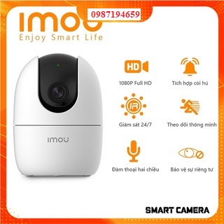 Camera Wifi IMOU A22EP (NEW 2022) Độ Phân Giải 2MP (1080P), Camera XOAY 360, Quan Sát Độ Nét Cao, Tặng Kèm Đế Gắn Tường