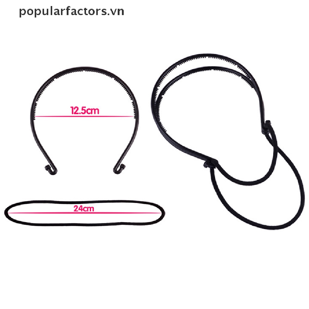 Dây Buộc Tóc Co Giãn Hai Lớp Thời Trang Cho Nữ