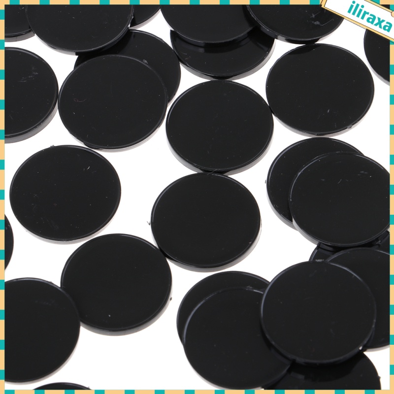 Bộ 30 Đế Nhựa Tròn 22mm Cho Thu Nhỏ RPG Wargame