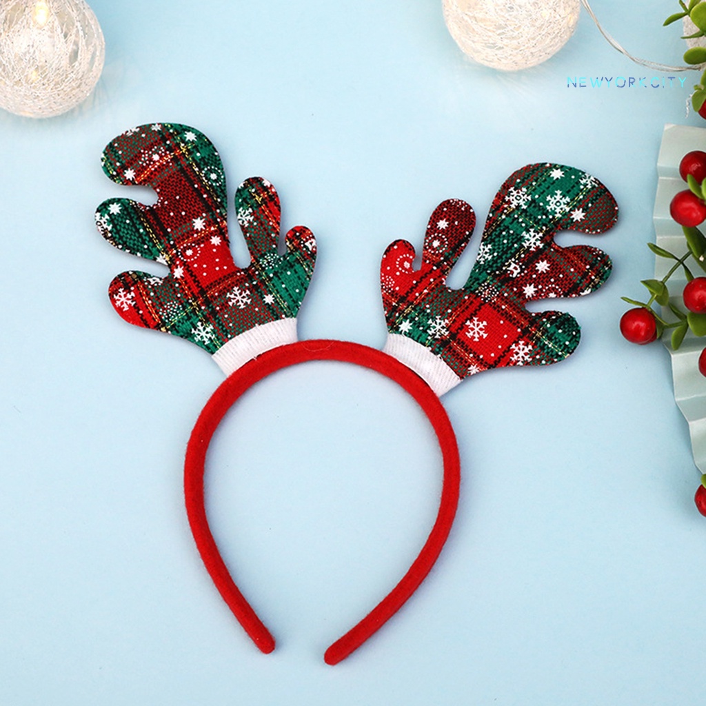 Băng Đô Cài Tóc Hình Sừng Hươu Phong Cách Giáng Sinh Đáng Yêu