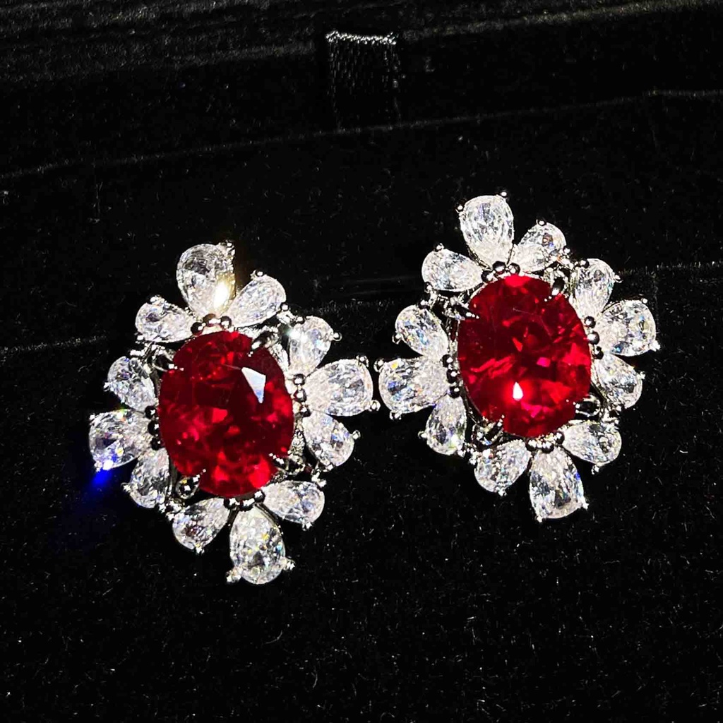 Set Vòng cổ + bông tai + nhẫn đính đá toàn diện