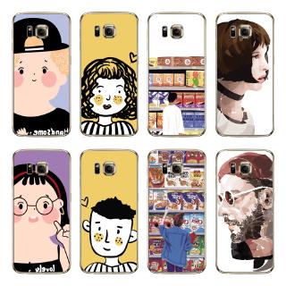 Ốp điện thoại in hoạt hình dễ thương cho Samsung Galaxy S6 Edge Plus /S5 /S4/i9600 /i9500