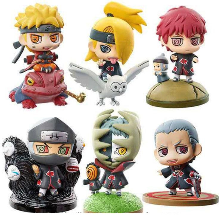 BỘ 6 MÔ HÌNH NARUTO CHIBI VĨ THÚ