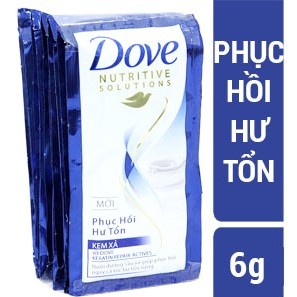 18 dây Dầu xả Dove Phục hồi hư tổn gói 6g