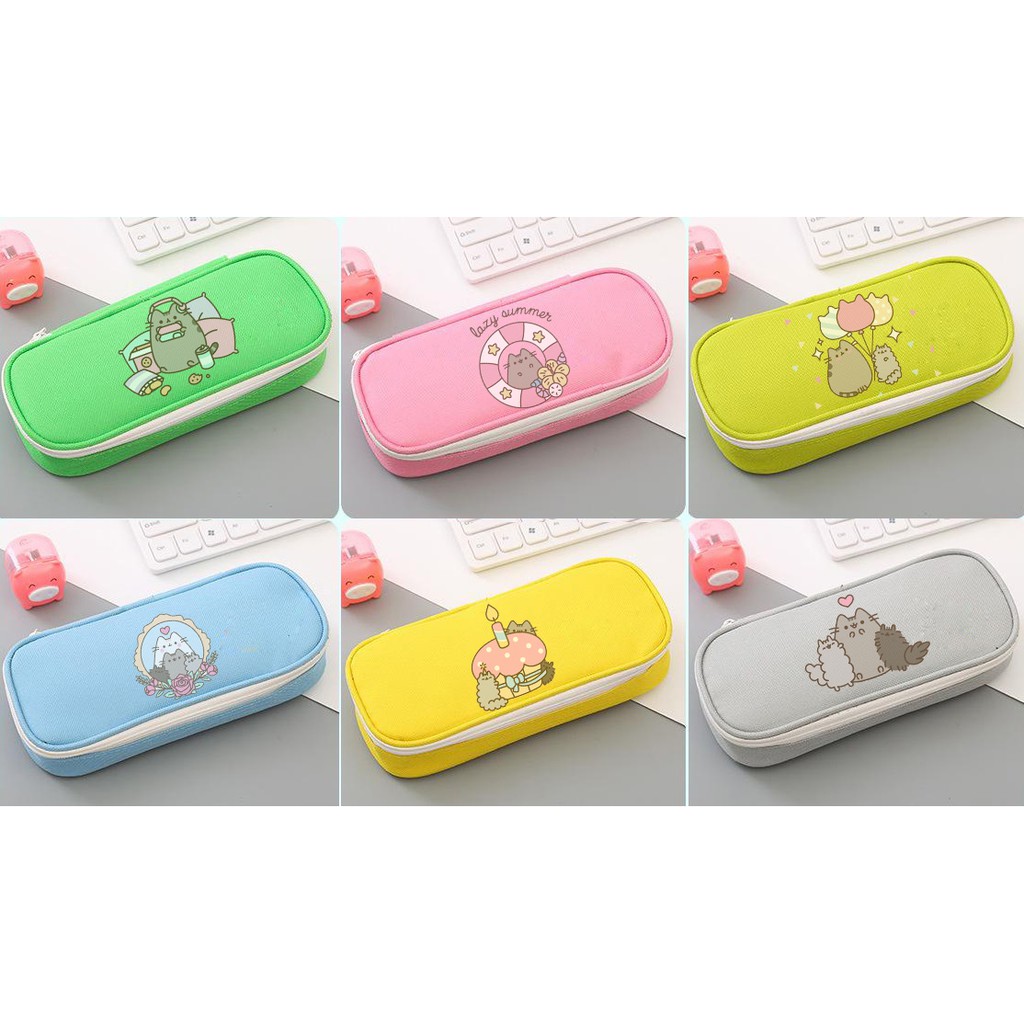 Hộp bút pusheen nhiều ngăn HB2N21 hộp bút cute hộp bút dễ thương