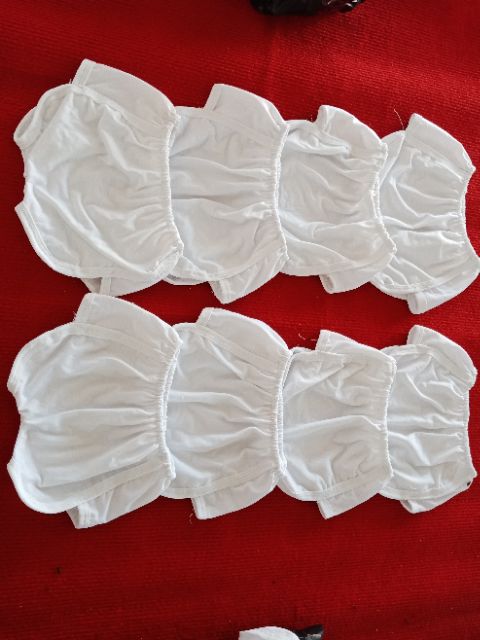 Set 10 quần chục bí trắng cho bé