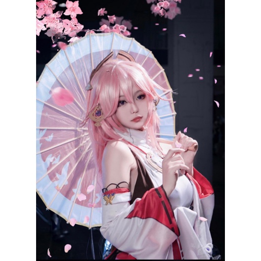 Bộ Tóc Giả Hóa Trang Guuji Yae Cho Nữ