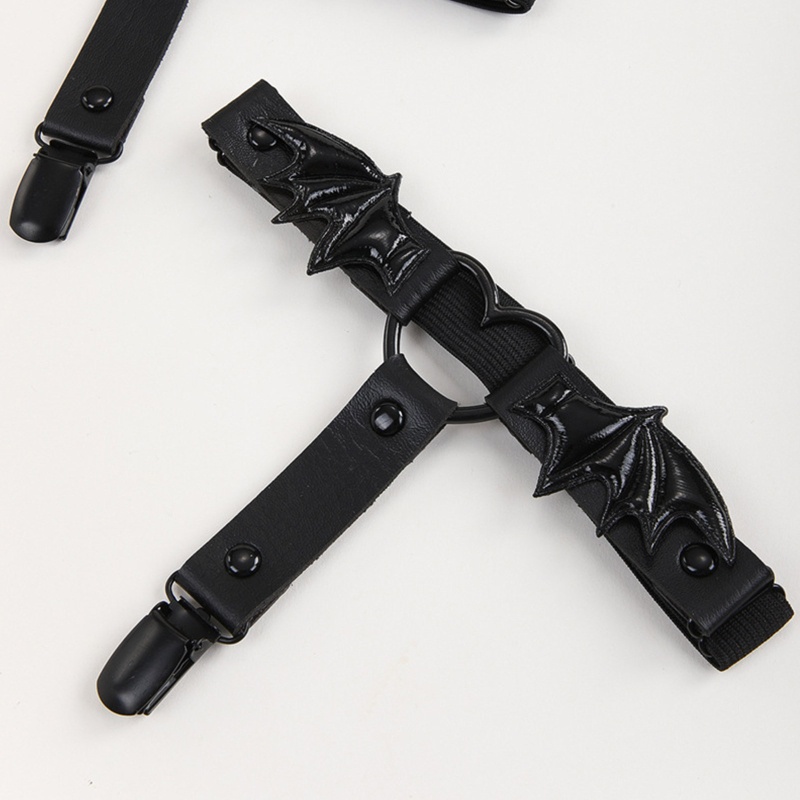 Dây Nịt Đùi Bằng Da PU Trang Trí Cánh Dơi Thời Trang Dành Cho Nữ