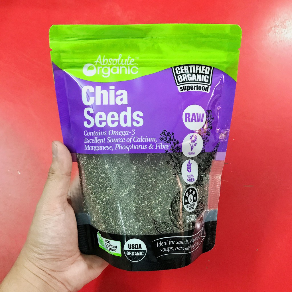 [DATE 2022 - Hạt Siêu Sạch] Hạt Chia Úc Absolute Organic 250g | BigBuy360 - bigbuy360.vn