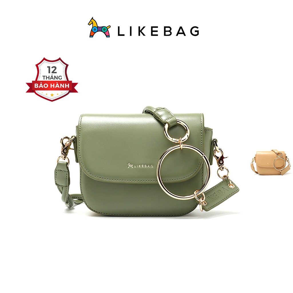 Túi đeo chéo nữ đeo vai thời trang LIKEBAG dây da phối xích độc đáo 125312163 - LIBAGI