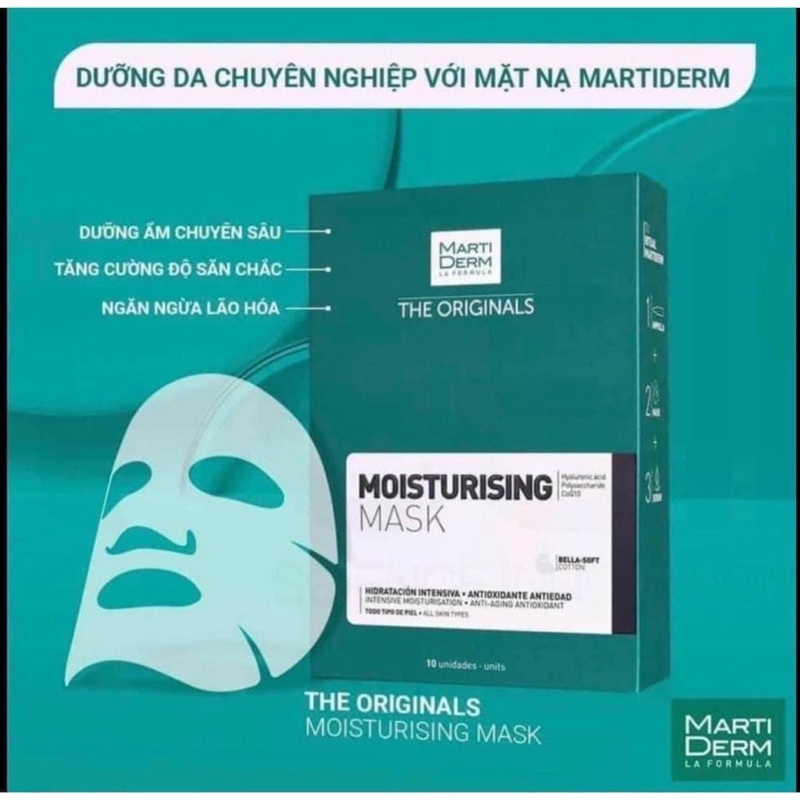 Mặt Nạ Siêu Dưỡng Ẩm MartiDerm The Originals Moisturising Mask lẻ 1m