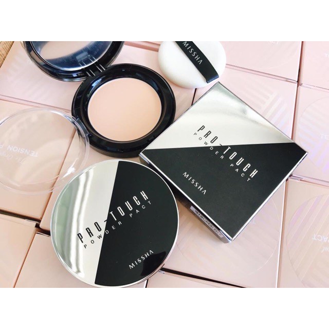 Phấn phủ nén Missha pro-touch powder Pact SPF25/PA++(No21)