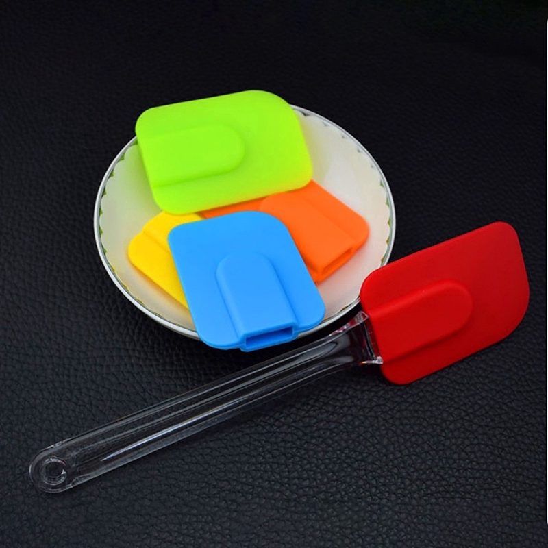 Xẻng silicon màu ngẫu nhiên dùng phết kem/nướng bánh tiện lợi đa năng