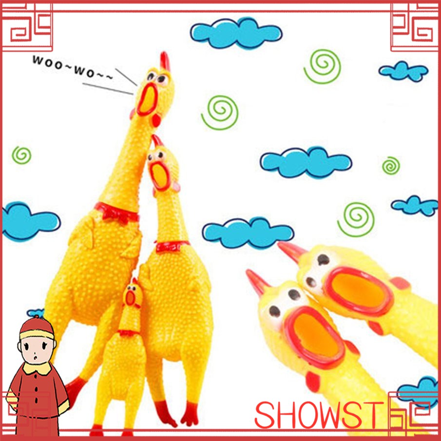 🌠ST🌠 Đồ chơi hình gà phát ra tiếng bằng cao su