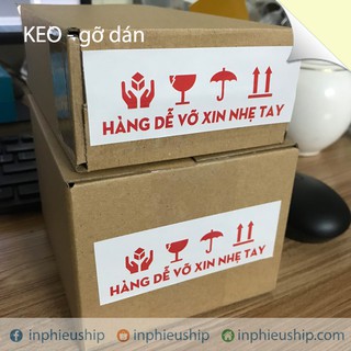 Decal HÀNG DỄ VỠ (Lốc 100 tờ)