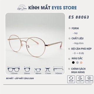 Gọng Kính Cận Nữ EYESSTORE 88063 - Hợp Kim