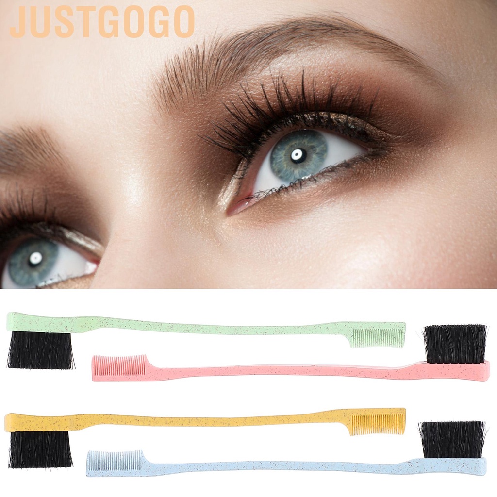 Bút kẻ lông mày Wheat Body Độc đáo Hai đầu Trang điểm Eyelash Bút kẻ lông mày Công cụ làm đẹp