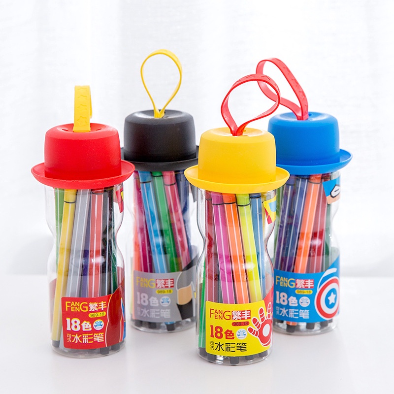 Bút màu nước họa tiết hoạt hình phong cách Hàn Quốc dễ thương cho bé