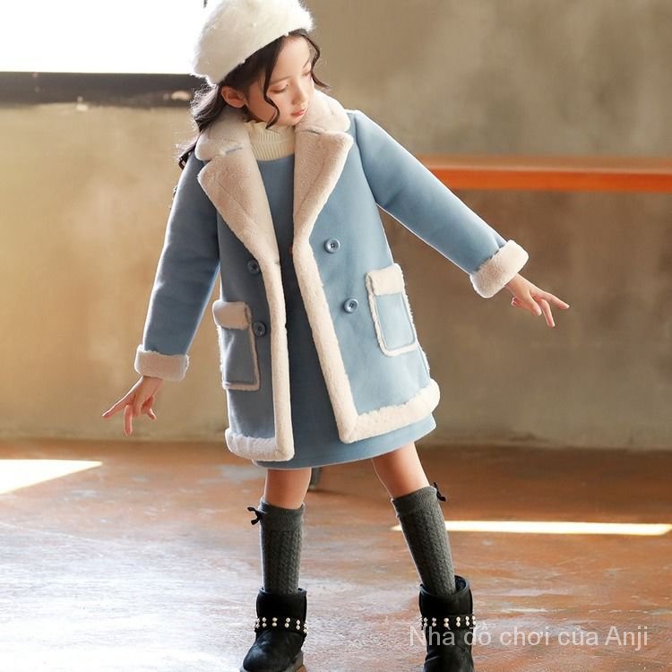 Girls Winter Coat Children Fur Coat Of Girls Mink Velvet Jacket Coat