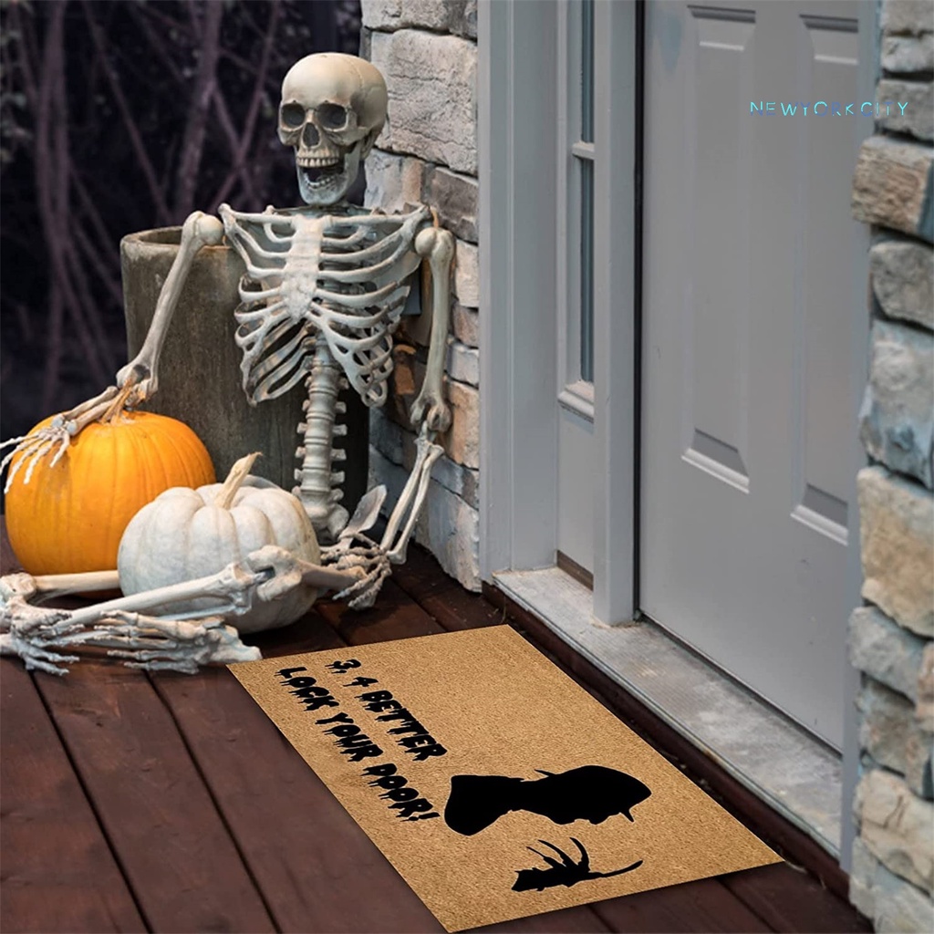 Thảm Chùi Chân Chống Trượt Chống Mài Mòn Chống Bụi In Họa Tiết Halloween