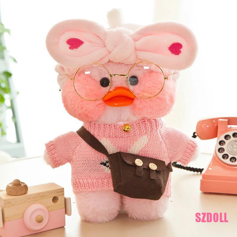 Thú Nhồi Bông 30Cm Hình Chú Vịt Vàng Hoạt Hình Lalafan Cafe