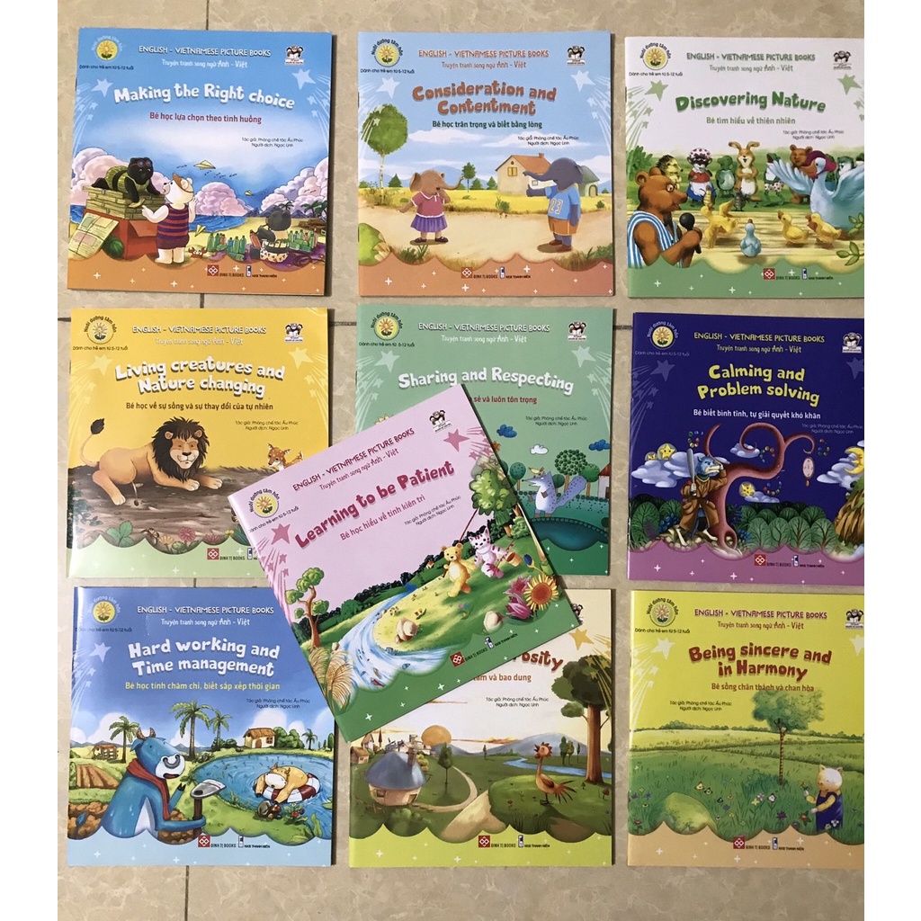 Sách Combo: Nuôi Dưỡng Tâm Hồn - Truyện Tranh Song Ngữ Anh  Việt (10 Tập)
