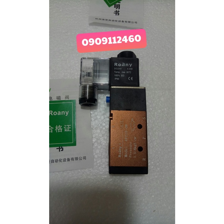 Van điện từ khí nén 4V210-08/DC 24V, 4V210-08/AC 220V