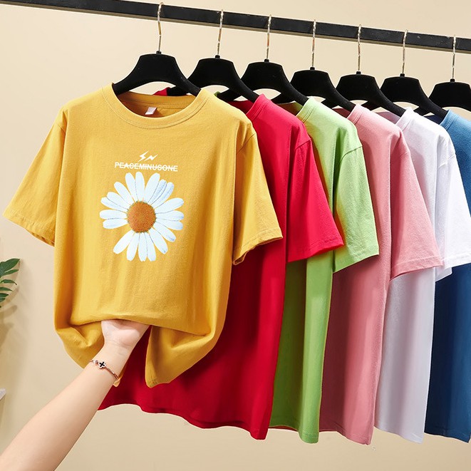 Áo thun UNISEX hoa cúc thời trang (COTTON 100%)